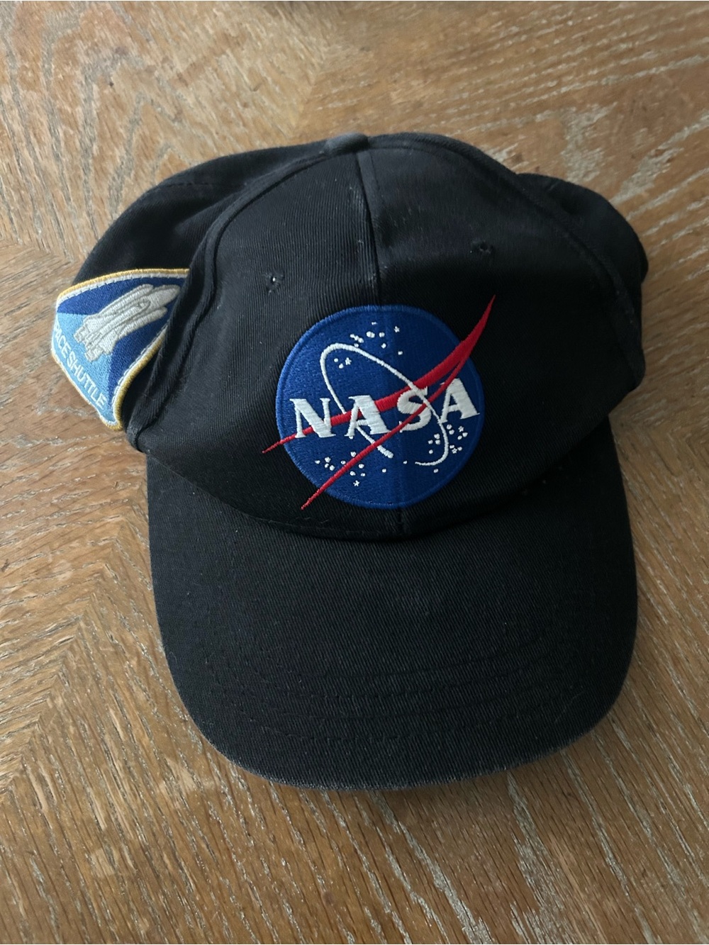 Kids NASA Logo Black Baseball Cap